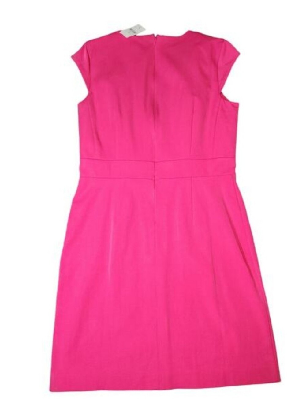 NWT Ann Taylor Hot Pink Cap Sleeve Mini Dress - Picture 3 of 4